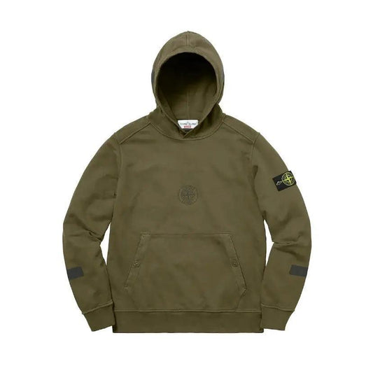 Sweat à capuche vert kaki (M) - JIRISU