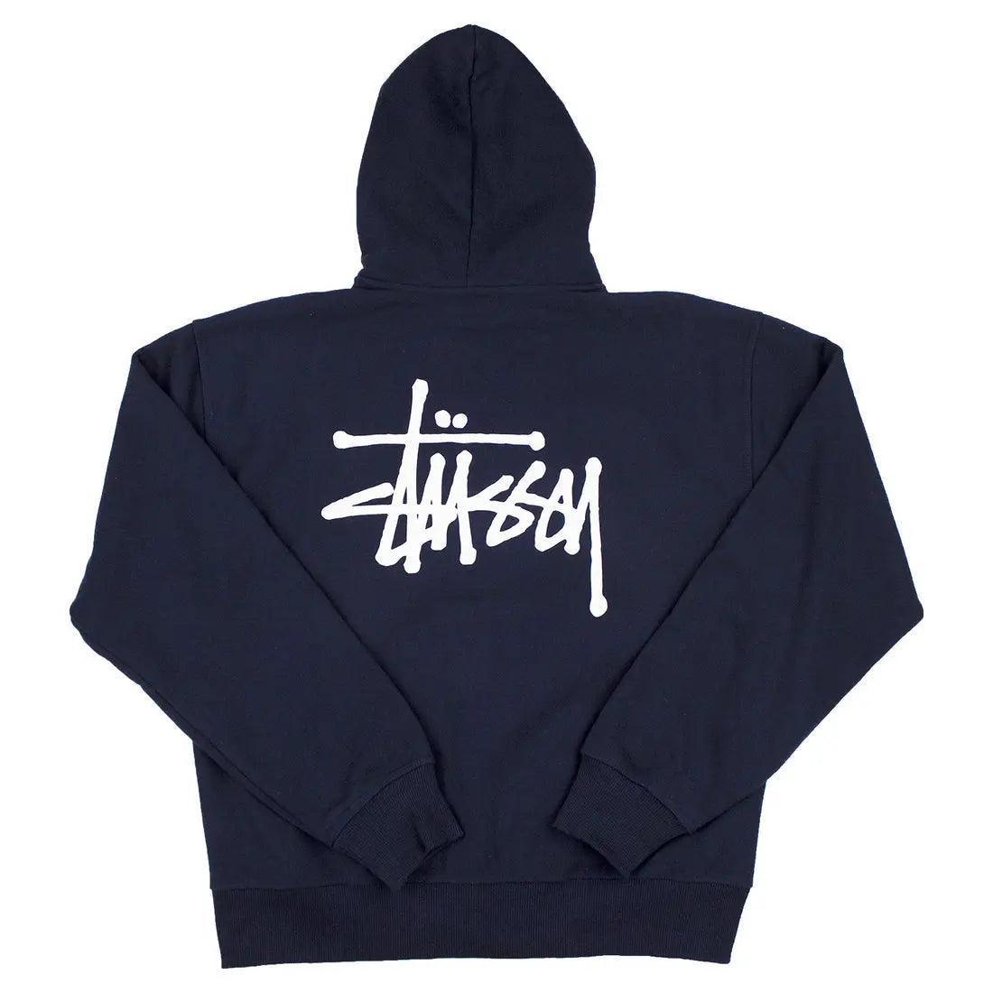 Hoodie Basique Zipé bleu marine - JIRISU