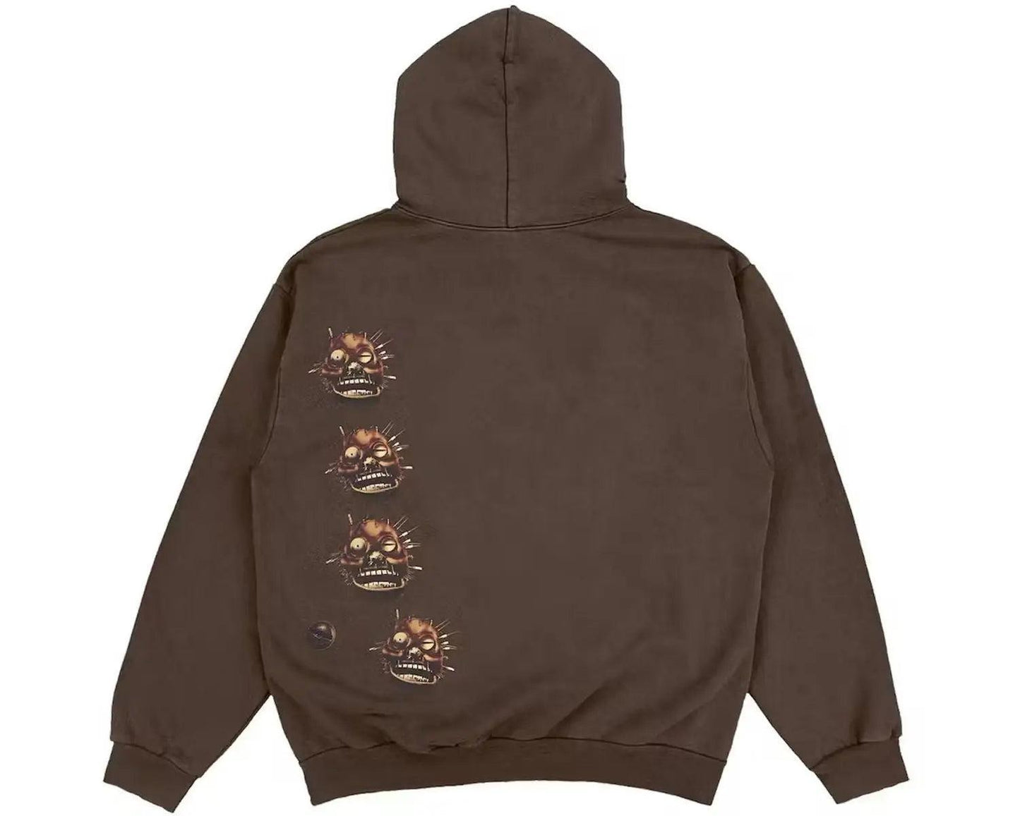 Sweat à capuche “Utopia” merch marron (M) - JIRISU