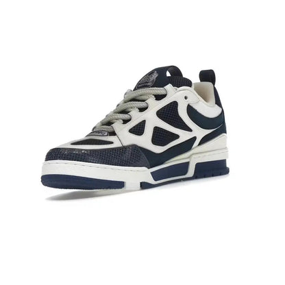 Baskets Sneaker Skate coloris bleu marine blanc - JIRISU