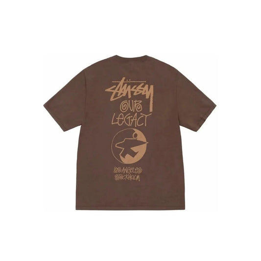 T-shirt Pigment Dyed marron foncé (S/M) - JIRISU