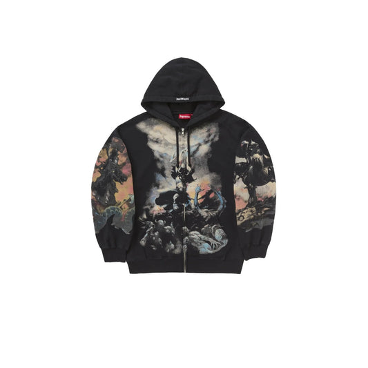 Hoodie à Capuche Frazetta Zip Up Veste Sweat-shirt SS24 - JIRISU