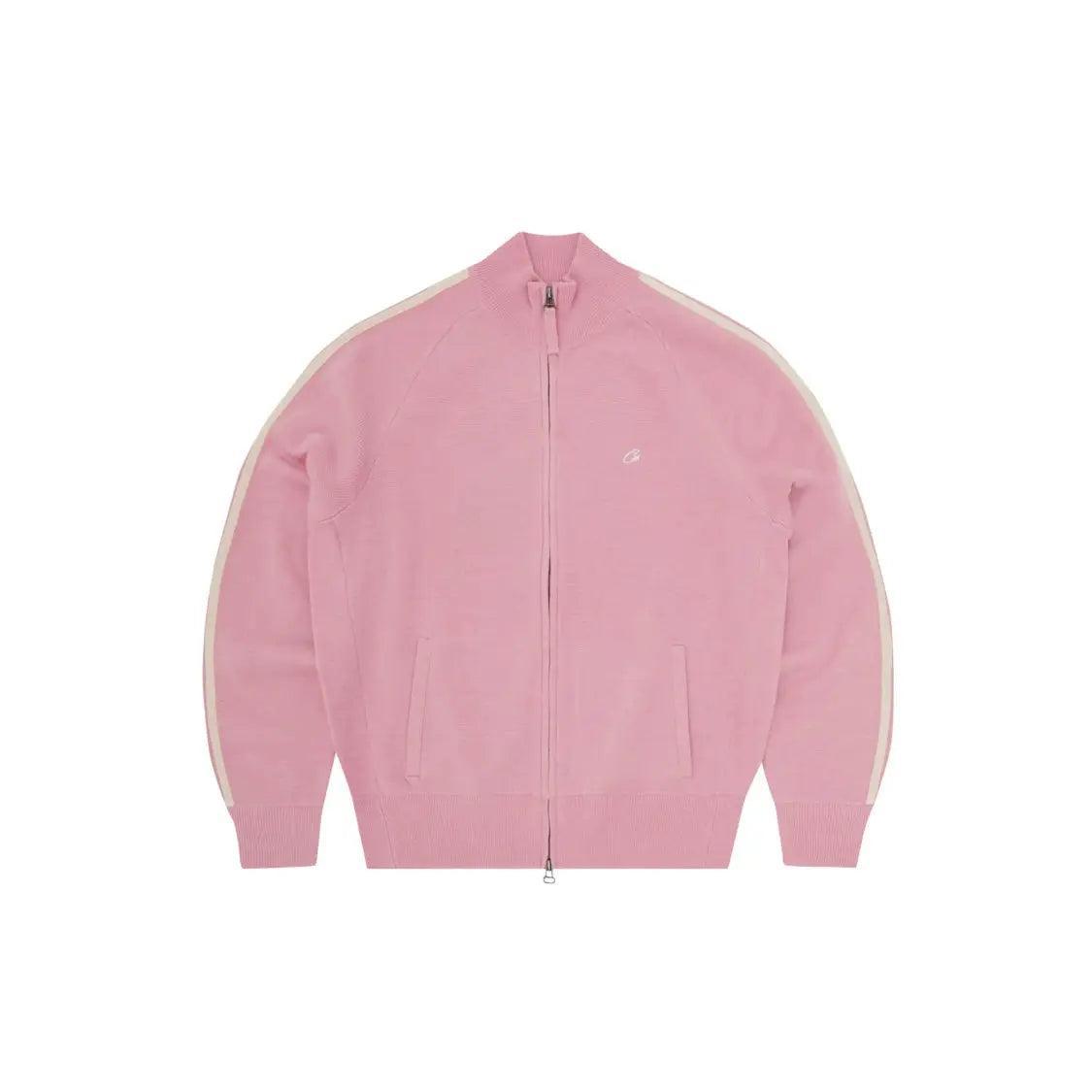 Veste Zipé Fleece VVS Knit coloris rose - JIRISU