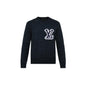 Pull Intarsia Crewneck bleu marine - JIRISU