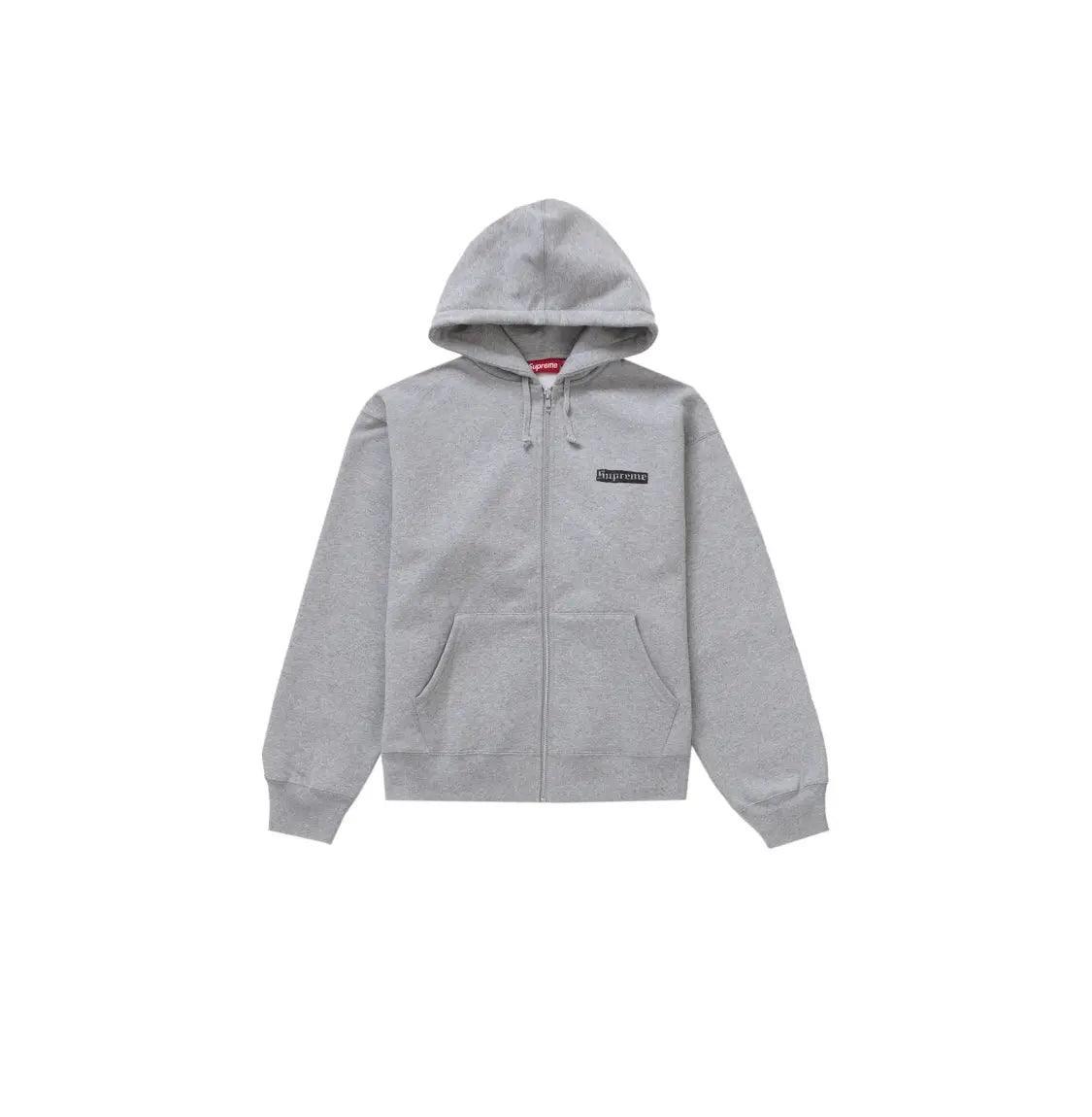 Veste Zip Up Spread Hooded Sweatshirt coloris gris brouillard - JIRISU