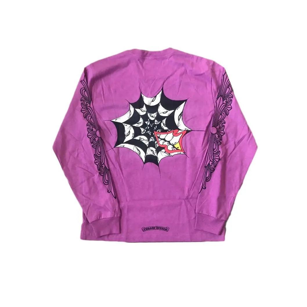 Pull Longsleeve CH Matty Boy Araignée Web L/S coloris violet - JIRISU