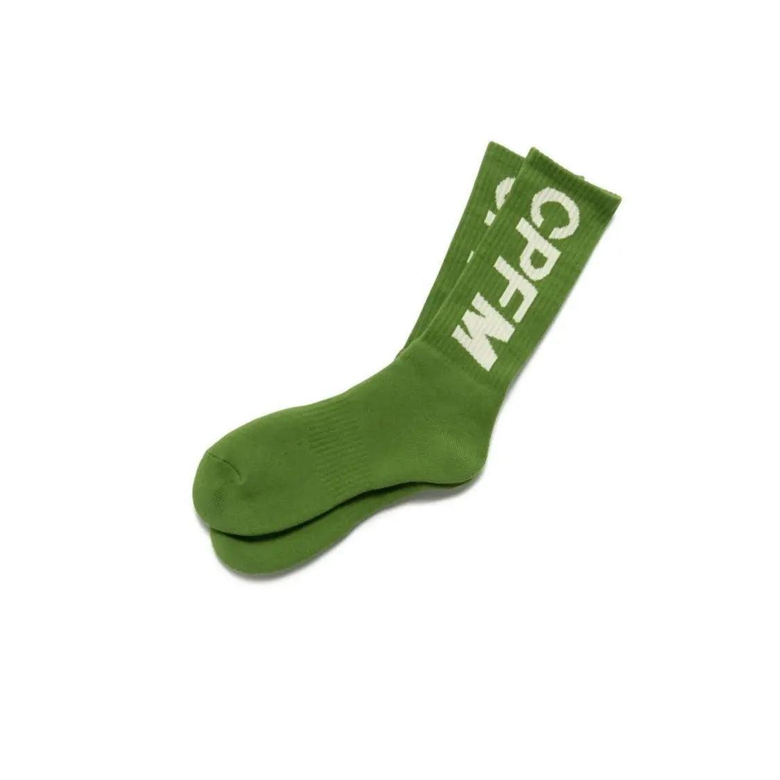 Chaussettes CPFM coloris Vert Blanc - JIRISU