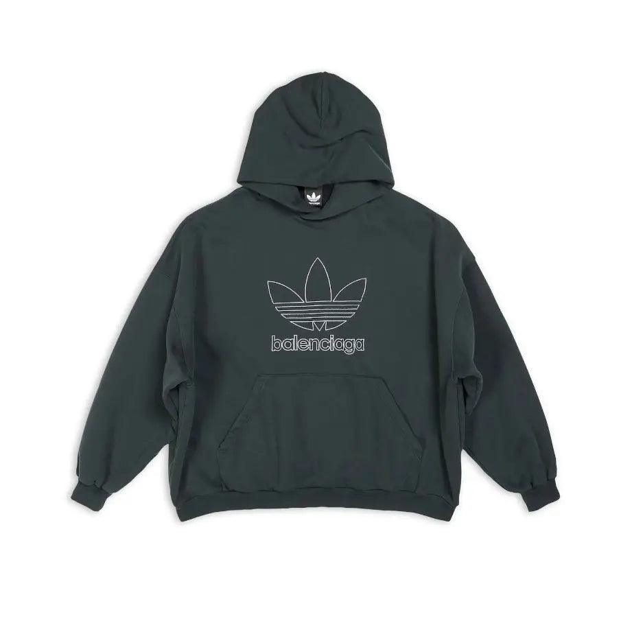 Hoodie Large Fit vert gris (M) - JIRISU