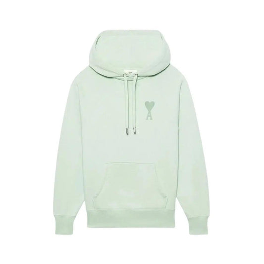 Hoodie à Capuche Ami brodé vert aqua - JIRISU