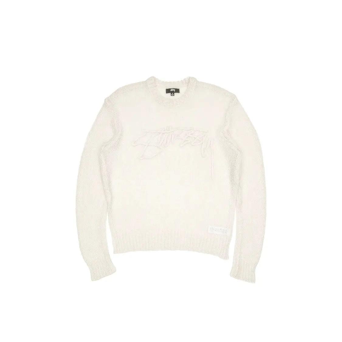 Pull Loose Knit Logo Sweater couleur crème - JIRISU