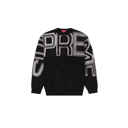 Pull Chenille S Logo coloris Noir - JIRISU