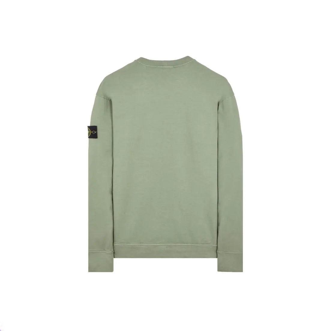 Sweat-shirt à col rond 63750 coloris vert sauge - JIRISU