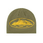 Bonnet Alcatraz Skully beanie coloris jaune Vert Khaki - JIRISU