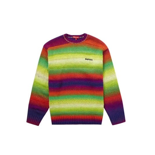 Pull Gradient Stripe Sweater multicouleur (S/M) - JIRISU