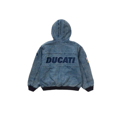 Veste de Travail à Capuche en Denim moto Ducati - JIRISU