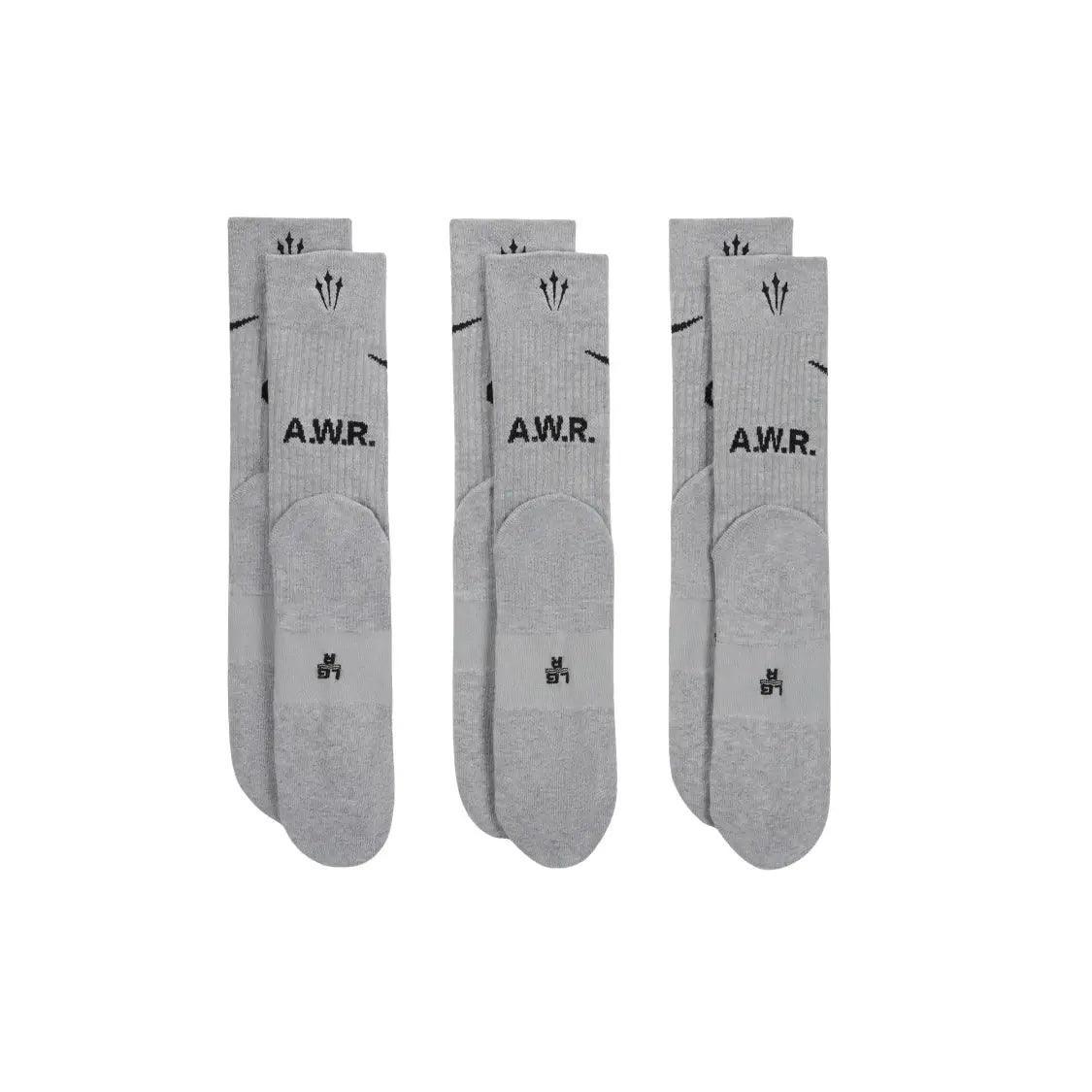 Chaussettes mi-mollet (3 paires) coloris Gris - JIRISU