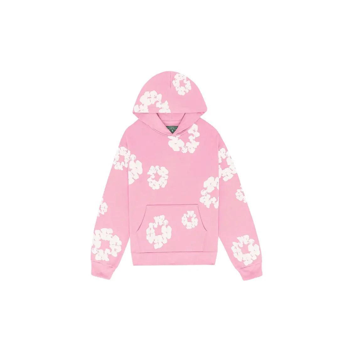 Hoodie à Capuche Tears Cotton coloris rose - JIRISU