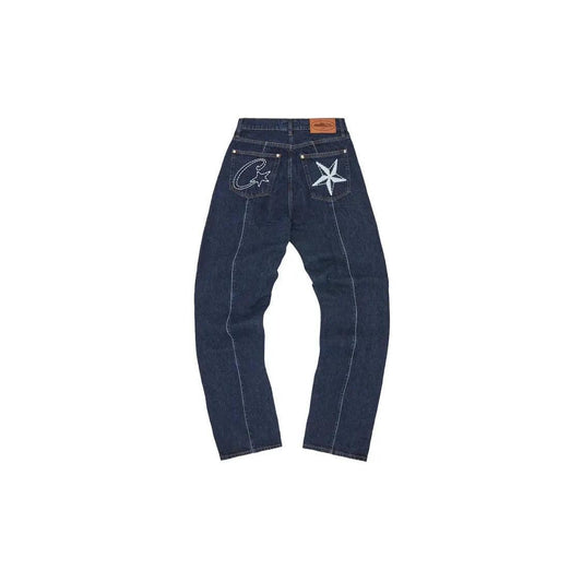 Jean CRTZ Stitch-Down bleu marine - JIRISU