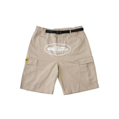 Short Cargo Alcatraz Logo coloris beige - JIRISU