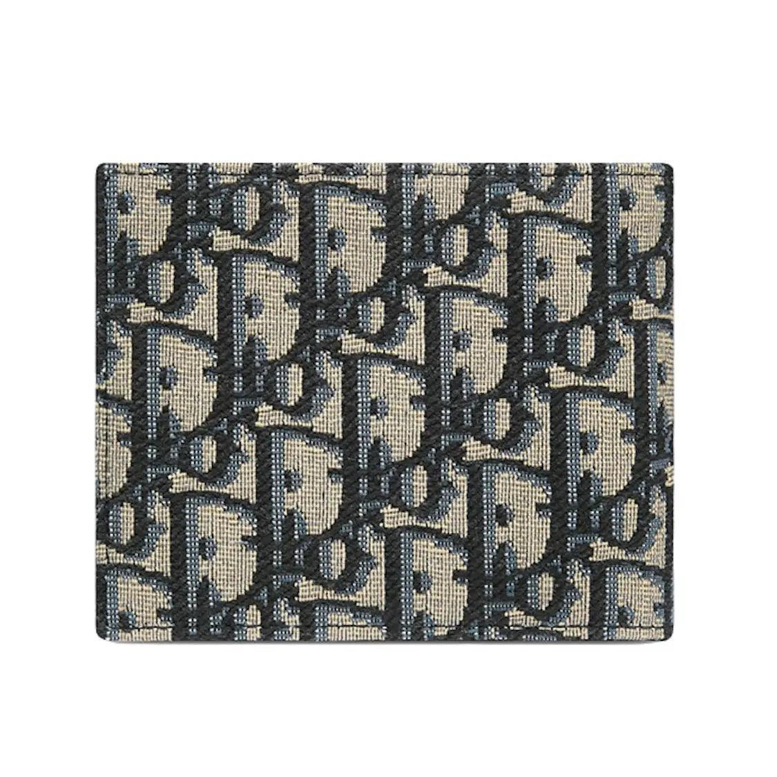 Porte cartes Oblique Jacquard coloris beige/ noir - JIRISU