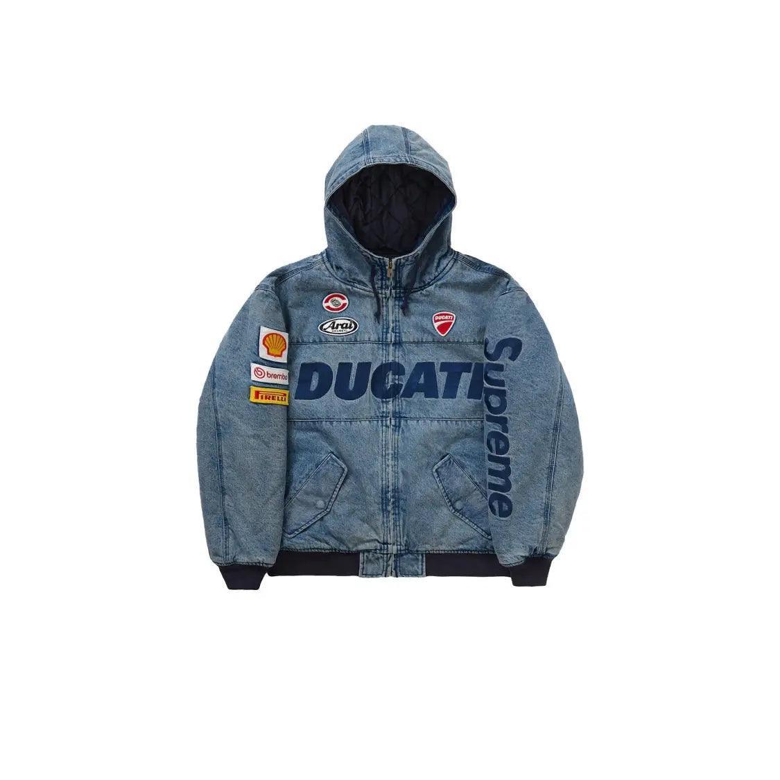 Veste de Travail à Capuche en Denim moto Ducati - JIRISU