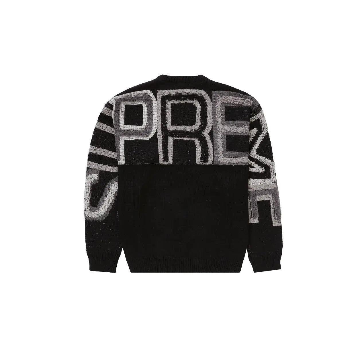 Pull Chenille S Logo coloris Noir - JIRISU