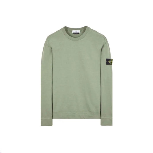 Sweat-shirt à col rond 63750 coloris vert sauge - JIRISU