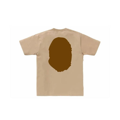 T-shirt beige grand logo tête de singe (S) - JIRISU