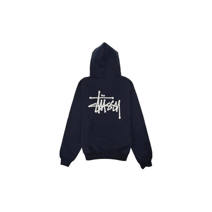 Sweat à Capuche Basic Hoodie coloris bleu marine blanc - JIRISU