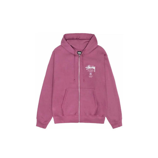 Veste Hoodie Zipé World Tour coloris baie - JIRISU