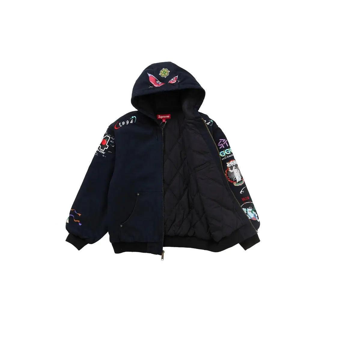 Veste Zipé AOI Hooded Work Jacket coloris Noir - JIRISU