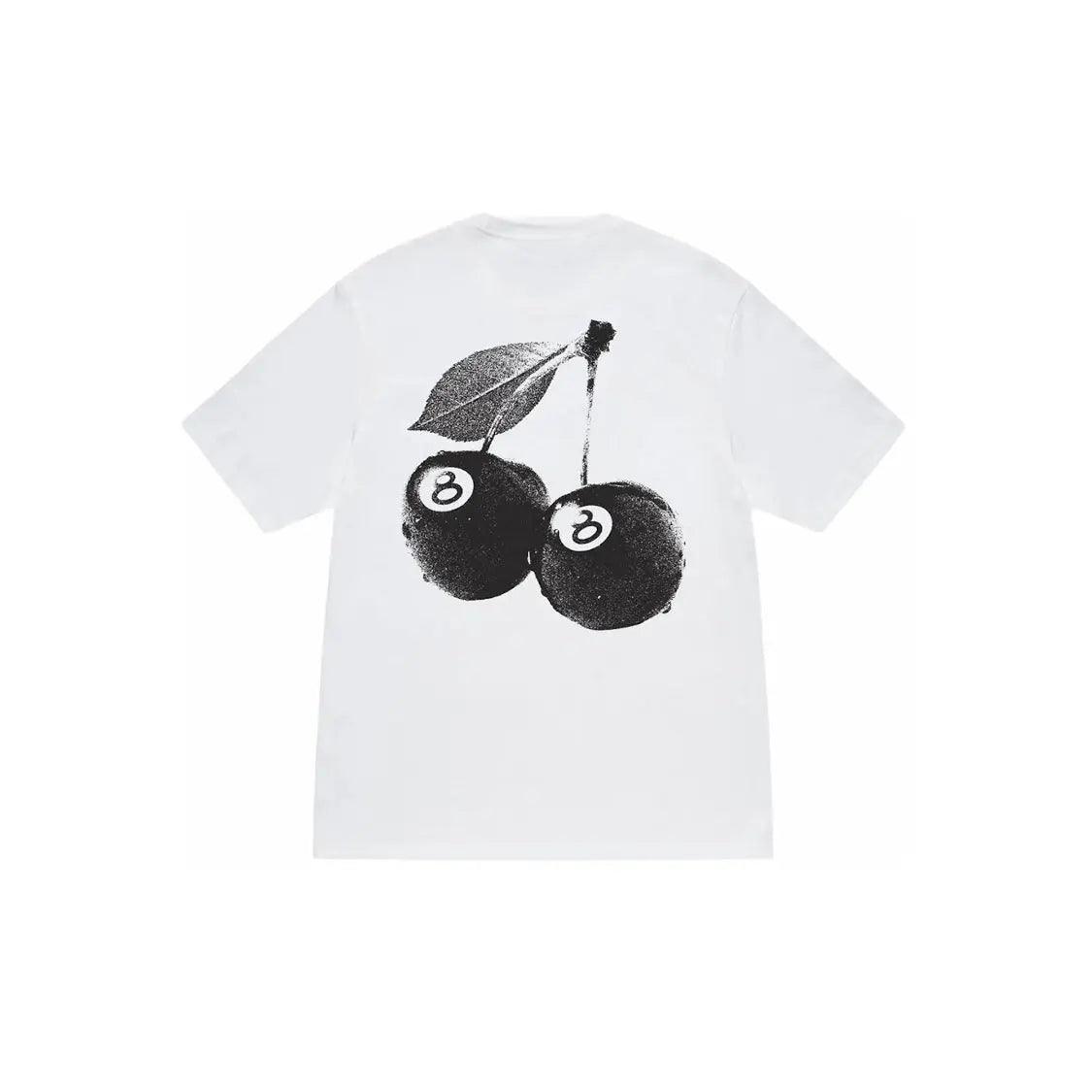 T-shirt en coton Cherries coloris noir et blanc - JIRISU