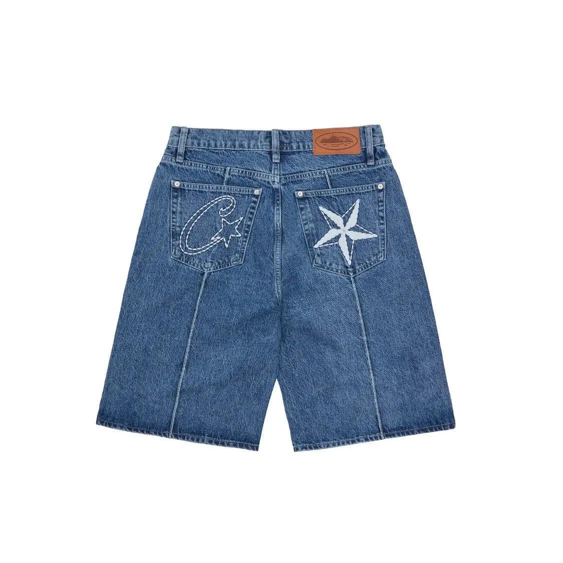 Short en Jean C-Star Denim coloris bleu délavé - JIRISU