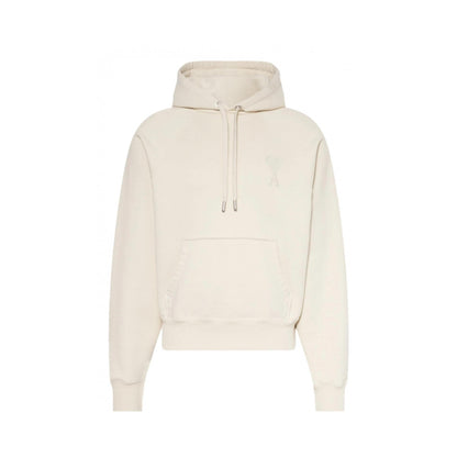 Sweat à capuche Coton coloris crème - JIRISU