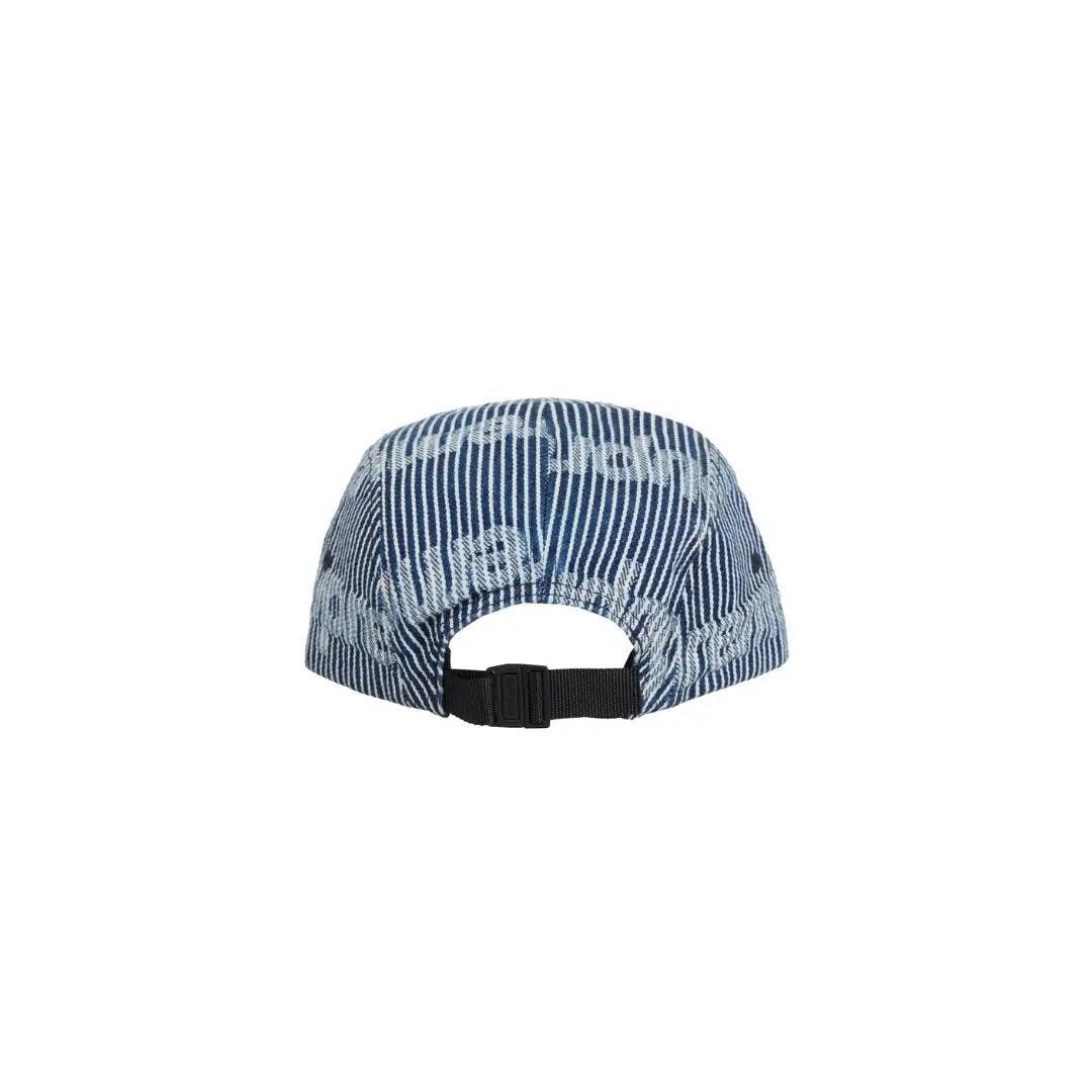 Casquette de camp en Denim SS24 à Rayures coloris bleu - JIRISU