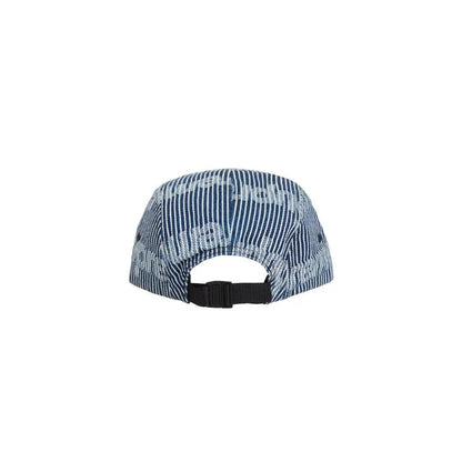 Casquette de camp en Denim SS24 à Rayures coloris bleu - JIRISU