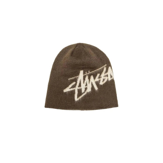 Beanie Brushed Out Stock Skullcap coloris marron - JIRISU